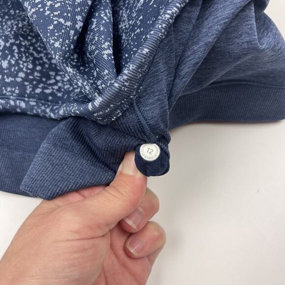 Lululemon Ebb to Street Cropped Tank Distorted Noise Mineral Blue Pastel Blue 12 - Picture 4 of 4